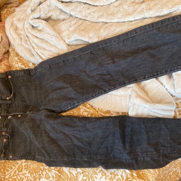 Levi wedgie straight distressed black - Picture 4 of 5